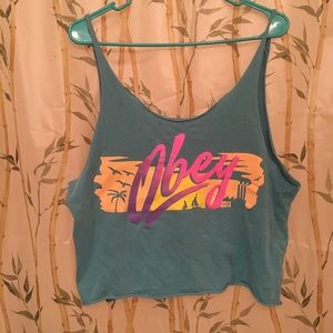 Obey crop top